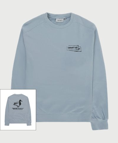Carhartt WIP Sweatshirts STAMP SWEAT I033620 Blå